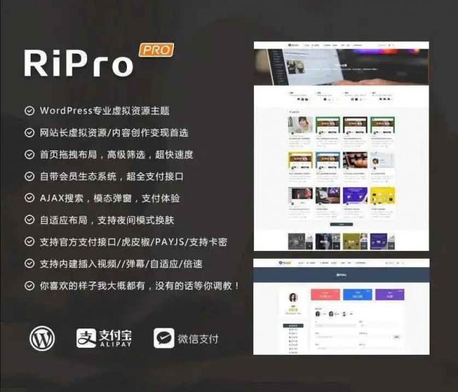 最新日主题 Ripro9.0免授权版-危笑云资源网