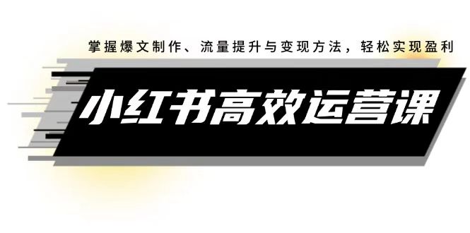 小红书实操运营课(1)-资源分享论坛-危笑云资源网-危笑云资源网